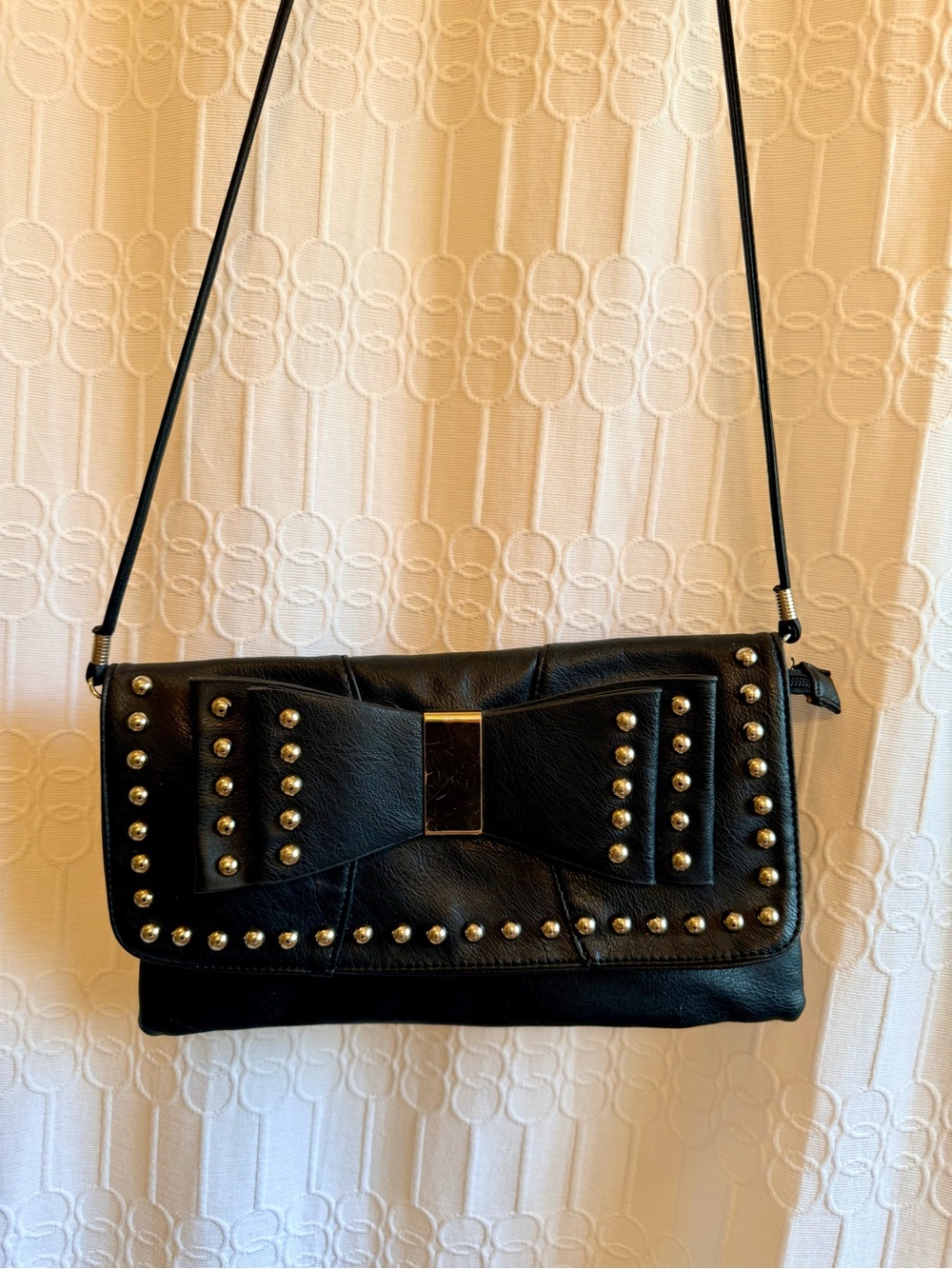 Faux Leather Crossbody Bag